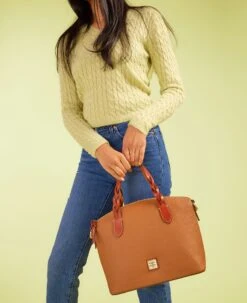 Pebble Grain Celeste Satchel Black 26 Pebble Grain Celeste Satchel Black -Dooney & Bourke R1299 ILD lifestyle 1