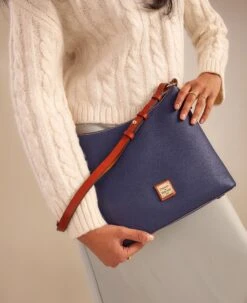 Pebble Grain Hobo Black Black -Dooney & Bourke R2030 ILD lifestyle 1