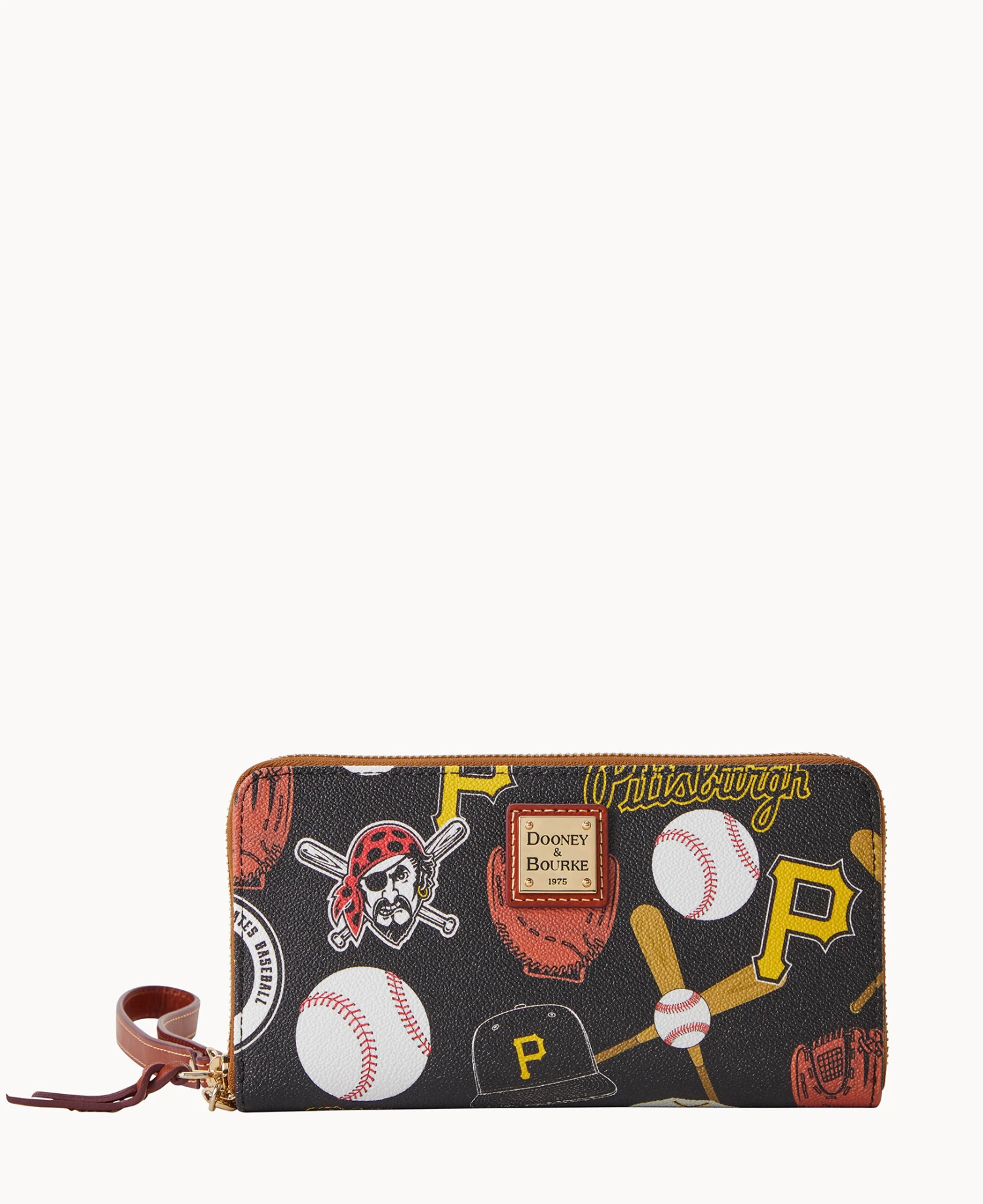 MLB Pirates Large Zip Around Wristlet PIRATES 7 MLB Pirates Large Zip Around Wristlet PIRATES - Image 7