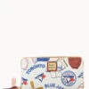 MLB Blue Jays Large Zip Around Wristlet BLUE JAYS