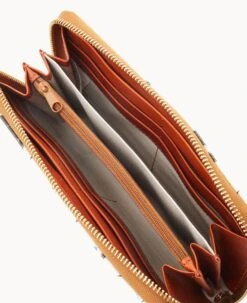 MLB Marlins Large Zip Around Wristlet MARLINS 13 MLB Marlins Large Zip Around Wristlet MARLINS -Dooney & Bourke W0126G QUMWPATNMRLN ALT2 1