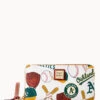 MLB Athletics Large Zip Around Wristlet ATHLETICS