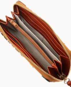 MLB Pirates Large Zip Around Wristlet PIRATES 10 MLB Pirates Large Zip Around Wristlet PIRATES -Dooney & Bourke W0126G QUMWPATNPRAT ALT2