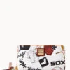 MLB White Sox Large Zip Around Wristlet WHITE SOX