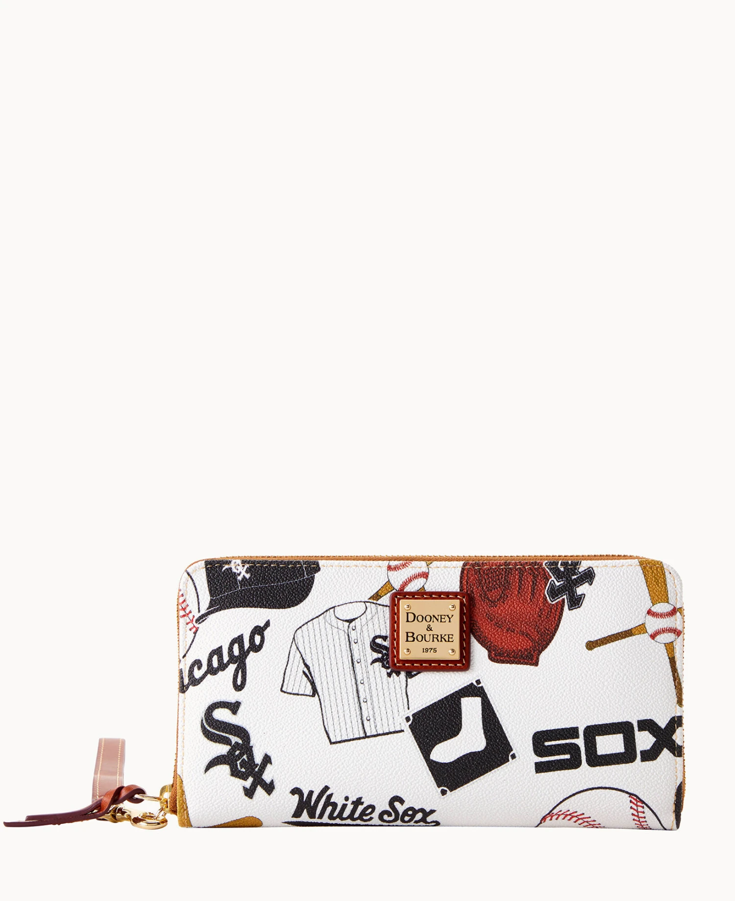 MLB White Sox Large Zip Around Wristlet WHITE SOX 1 MLB White Sox Large Zip Around Wristlet WHITE SOX