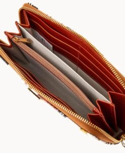 MLB White Sox Large Zip Around Wristlet WHITE SOX 13 MLB White Sox Large Zip Around Wristlet WHITE SOX -Dooney & Bourke W0126G QUMWPATNWHSX ALT2 1