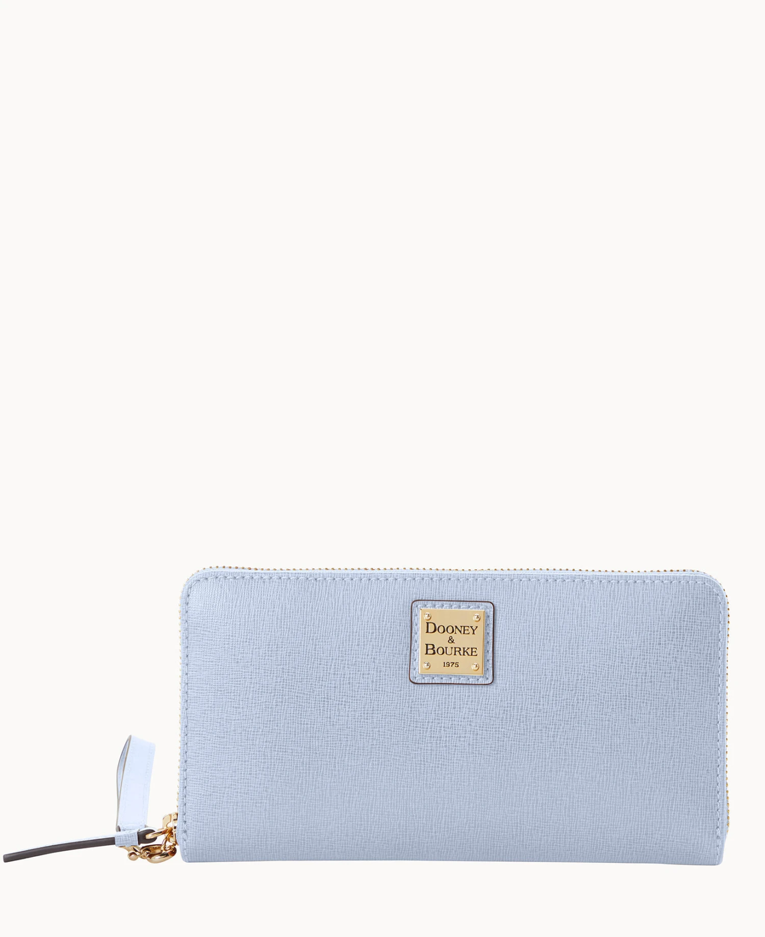 Saffiano Large Zip Around Wristlet Glacier Blue 1 Saffiano Large Zip Around Wristlet Glacier Blue