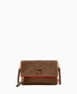 Florentine Foldover Zip Crossbody Natural -Dooney & Bourke W0173D SCELSCEL