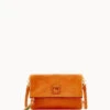 Florentine Foldover Zip Crossbody Natural