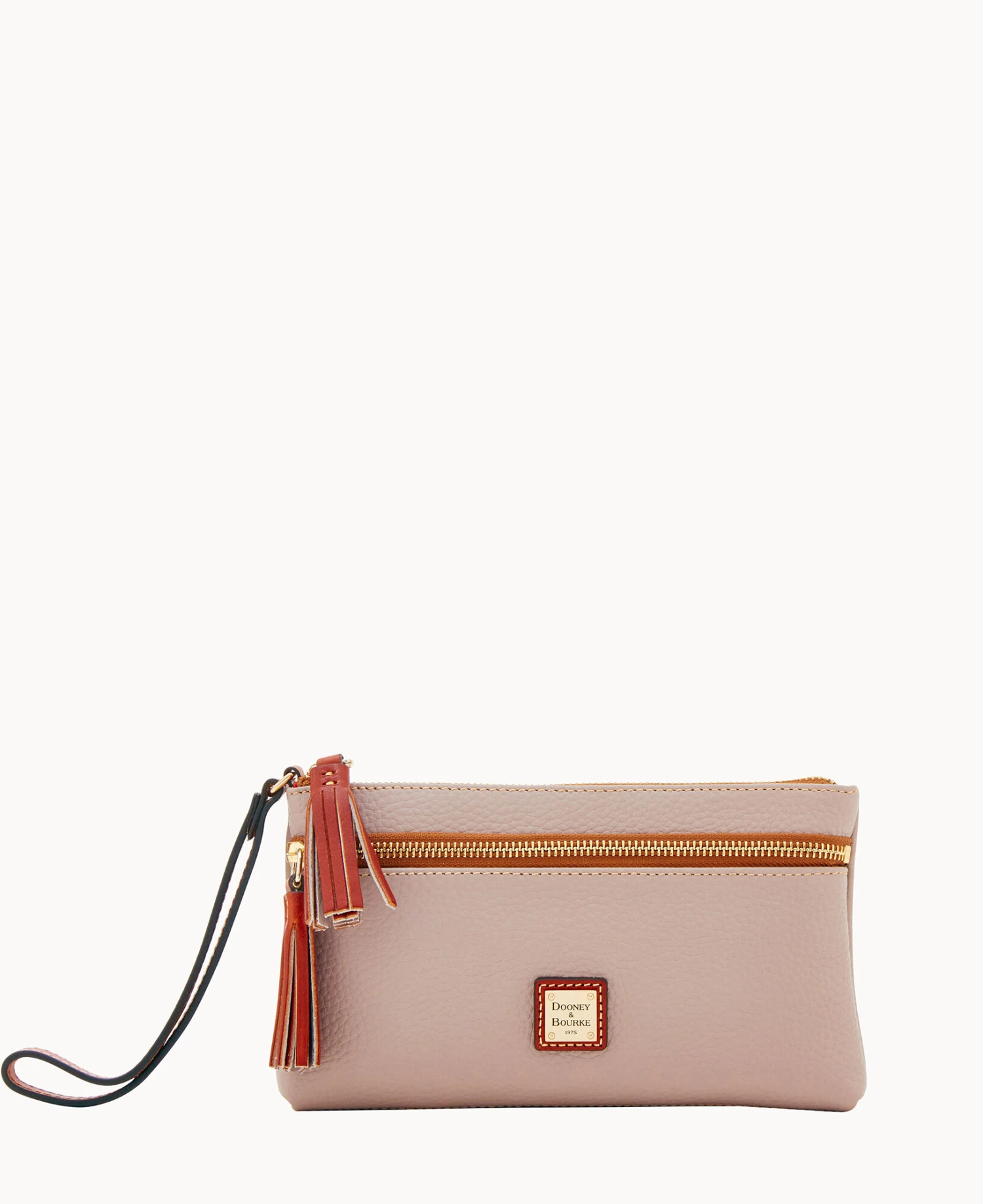 Pebble Grain Double Zip Wristlet Wine 17 Pebble Grain Double Zip Wristlet Wine - Image 17