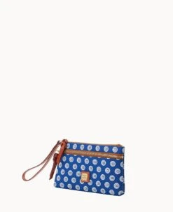 MLB Cubs Double Zip Wristlet Chicago Cubs -Dooney & Bourke W0174G MJBUPATNCUBS ALT1 1
