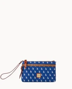 MLB Dodgers Double Zip Wristlet Los Angeles Dodgers 10 MLB Dodgers Double Zip Wristlet Los Angeles Dodgers -Dooney & Bourke W0174G MJBUPATNDODG 1