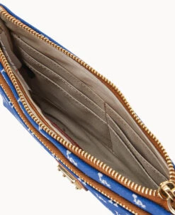 MLB Dodgers Double Zip Wristlet Los Angeles Dodgers 9 MLB Dodgers Double Zip Wristlet Los Angeles Dodgers -Dooney & Bourke W0174G MJBUPATNDODG ALT2
