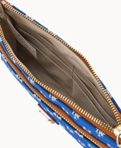 MLB Mets Double Zip Wristlet New York Mets -Dooney & Bourke W0174G MJBUPATNMETS ALT2 1