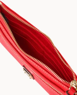 Saffiano Double Zip Wristlet Tomato -Dooney & Bourke W0174G SITOSITO ALT2