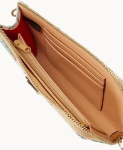 Botanical Collection Folded Zip Wristlet White 12 Botanical Collection Folded Zip Wristlet White -Dooney & Bourke W0177G BZWHSVNA ALT2 1