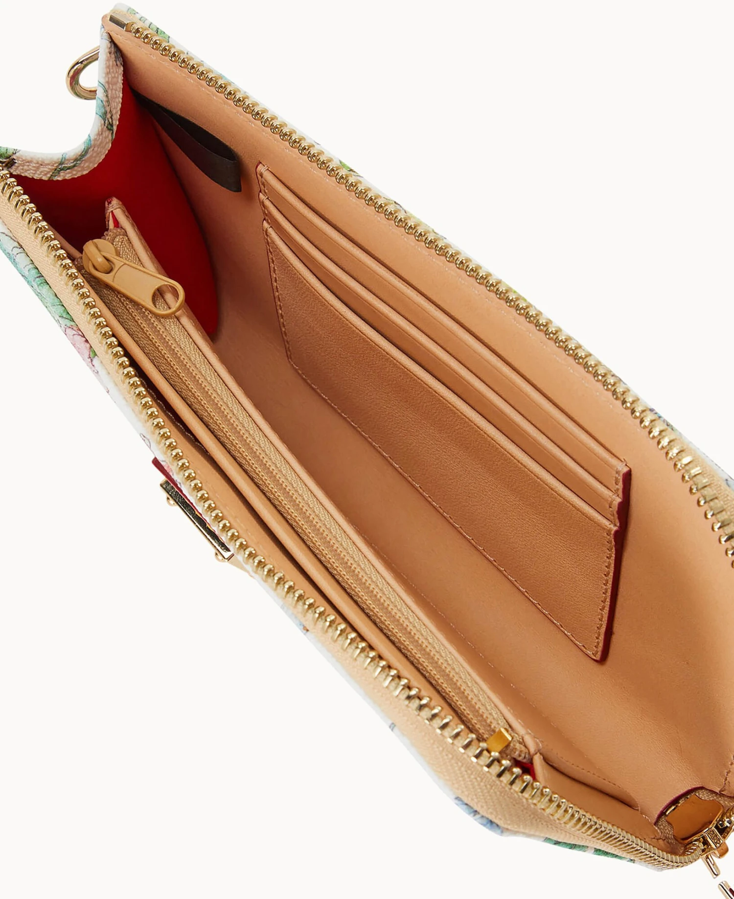 Botanical Collection Folded Zip Wristlet White 6 Botanical Collection Folded Zip Wristlet White - Image 6