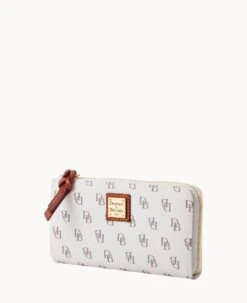 Gretta Folded Zip Wristlet Bone -Dooney & Bourke W0177G NGBOPATN ALT1 1