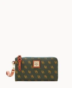 Gretta Folded Zip Wristlet Bone -Dooney & Bourke W0177G NGIVPATN