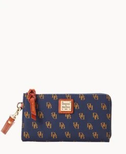 Gretta Folded Zip Wristlet Bone -Dooney & Bourke W0177G NGNVPATN