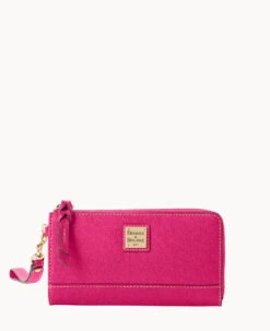 Saffiano Folded Zip Wristlet Black -Dooney & Bourke W0177G SIFHSIFH