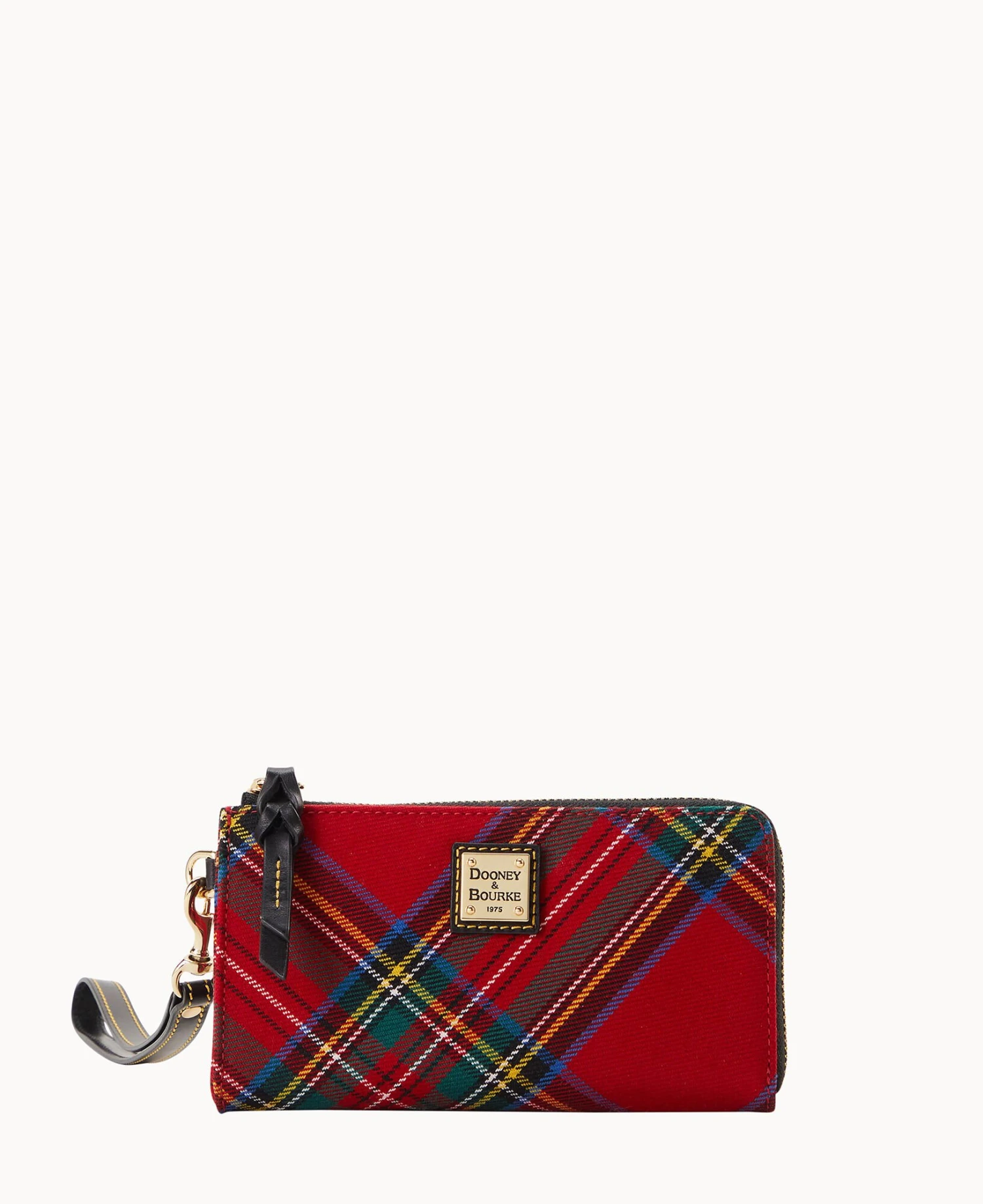 Tartan Folded Zip Wristlet Red 9 Tartan Folded Zip Wristlet Red - Image 9