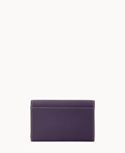 Pebble Grain Flap Wallet Plum Wine -Dooney & Bourke W0195G AWXPPATN ALT3