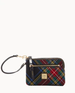 Tartan Zip Around Wristlet Black 16 Tartan Zip Around Wristlet Black -Dooney & Bourke W0257G TTBLPABL 2