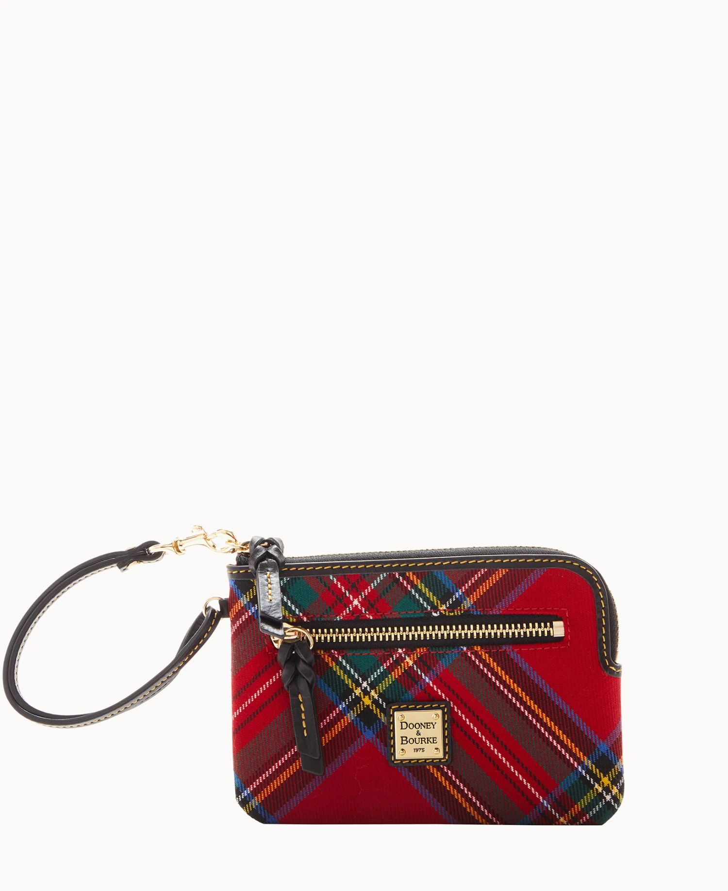 Tartan Zip Around Wristlet Black 9 Tartan Zip Around Wristlet Black - Image 9