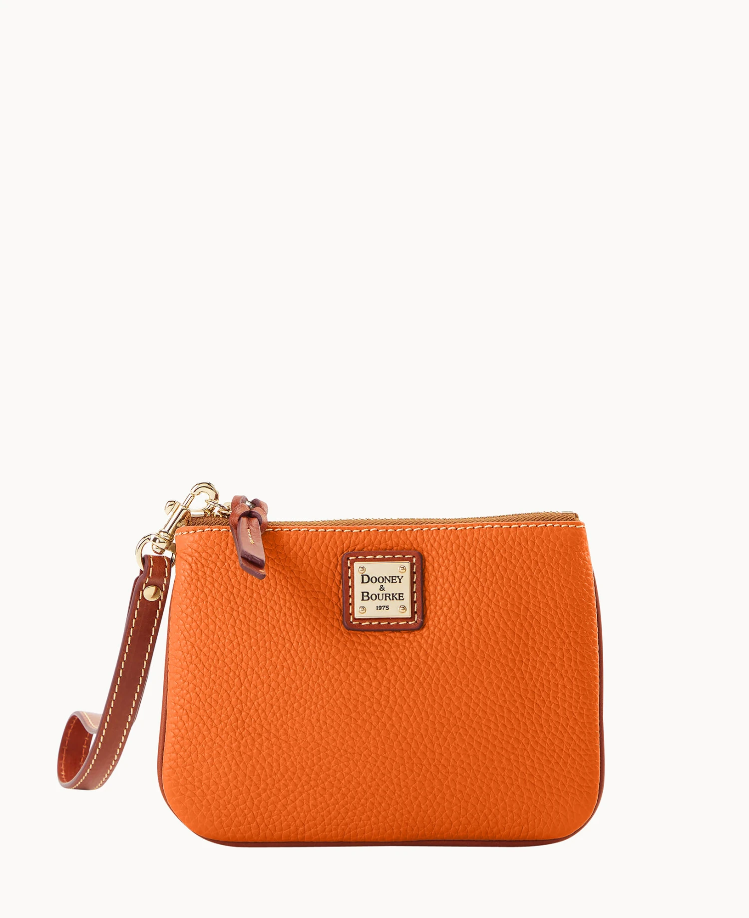Pebble Grain Stadium Wristlet French Caramel 9 Pebble Grain Stadium Wristlet French Caramel - Image 9