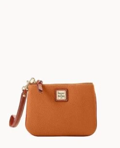 Pebble Grain Stadium Wristlet French Caramel 21 Pebble Grain Stadium Wristlet French Caramel -Dooney & Bourke W0279G AWFCPATNLING 1