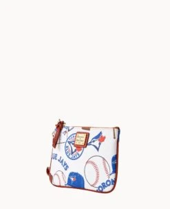 MLB Blue Jays Stadium Wristlet BLUE JAYS -Dooney & Bourke W0279G QUMWPATNBJAY ALT1 1