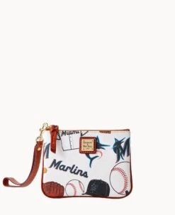 MLB Marlins Stadium Wristlet MARLINS -Dooney & Bourke W0279G QUMWPATNMRLN 1
