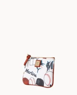 MLB Marlins Stadium Wristlet MARLINS -Dooney & Bourke W0279G QUMWPATNMRLN ALT1 1
