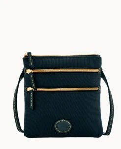 Nylon North South Triple Zip Navy 30 Nylon North South Triple Zip Navy -Dooney & Bourke W0298G INBLPABL
