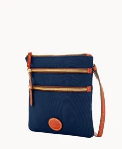 Nylon North South Triple Zip Navy 27 Nylon North South Triple Zip Navy -Dooney & Bourke W0298G INNVPATN ALT1 1