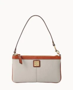 Pebble Grain Large Slim Wristlet Black 27 Pebble Grain Large Slim Wristlet Black -Dooney & Bourke W0312G AW8FPATN