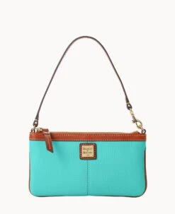 Pebble Grain Large Slim Wristlet Black 28 Pebble Grain Large Slim Wristlet Black -Dooney & Bourke W0312G AWAQPATN