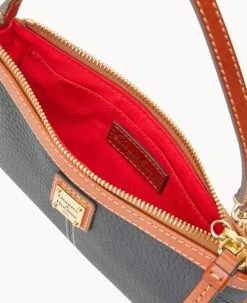 Pebble Grain Large Slim Wristlet Black 25 Pebble Grain Large Slim Wristlet Black -Dooney & Bourke W0312G AWBLPATN ALT2 1