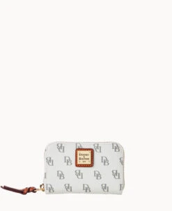 Gretta Large Zip Around Credit Card Case Ivy -Dooney & Bourke W0322G NGBOPATN