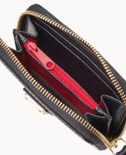 Saffiano Large Zip Around Credit Card Case Black 23 Saffiano Large Zip Around Credit Card Case Black -Dooney & Bourke W0322G SIBLSIBL ALT2