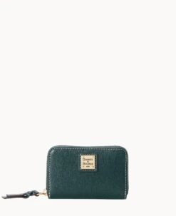 Saffiano Large Zip Around Credit Card Case Black 39 Saffiano Large Zip Around Credit Card Case Black -Dooney & Bourke W0322G SIIVSIIV