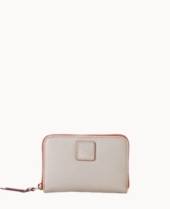 Florentine Medium Zip Around Wallet Ecru -Dooney & Bourke W0323D SCECSCEC 2