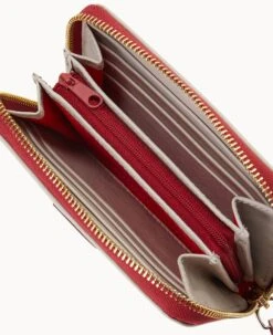 Florentine Medium Zip Around Wallet Ecru -Dooney & Bourke W0323D SCECSCEC ALT2 1