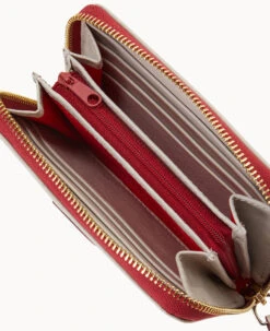 Florentine Medium Zip Around Wallet Ecru -Dooney & Bourke W0323D SCECSCEC ALT2