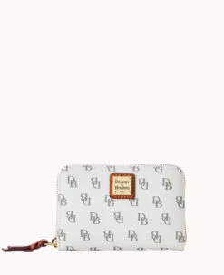 Gretta Medium Zip Around Wallet Bordeaux -Dooney & Bourke W0323G NGBOPATN