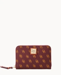 Gretta Medium Zip Around Wallet Bordeaux -Dooney & Bourke W0323G NGBXPATN 2