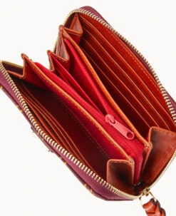 Gretta Medium Zip Around Wallet Bordeaux -Dooney & Bourke W0323G NGBXPATN ALT2