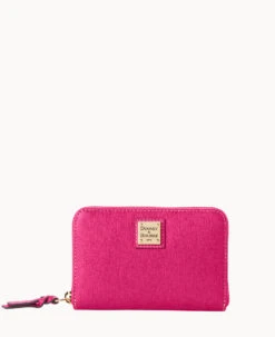 Saffiano Medium Zip Around Credit Card Case Black 37 Saffiano Medium Zip Around Credit Card Case Black -Dooney & Bourke W0323G SIFHSIFH