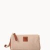 Pebble Grain Medium Wristlet Blush